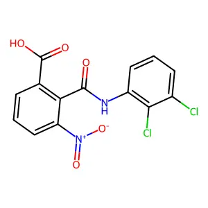 2-[(2,3-Dichlorophenyl)carbamoyl]-3-nitrobenzoic acid structure