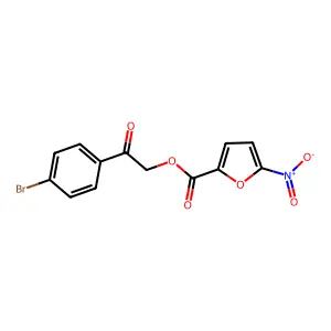 2-(4-Bromophenyl)-2-oxoethyl 5-nitro-2-furoate structure