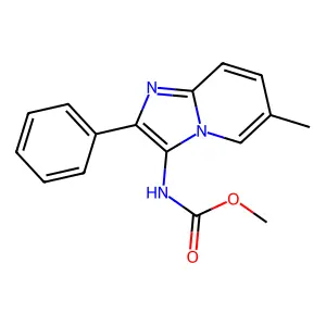 (6-Methyl-2-phenyl-imidazo[1,2-a]pyridin-3-yl)-carbamic acid methyl ester structure