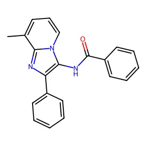 N-(8-methyl-2-phenylimidazo[1,2-a]pyridin-3-yl)benzamide structure