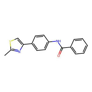 N-[4-(2-甲基噻唑-4-基)苯基]苯甲酰胺 structure