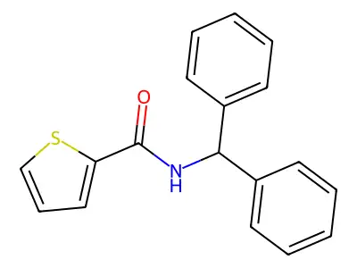 N-benzhydrylthiophene-2-carboxamide structure
