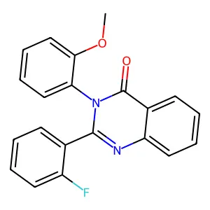 2-(2-Fluorophenyl)-3-(2-methoxyphenyl)quinazolin-4-one structure
