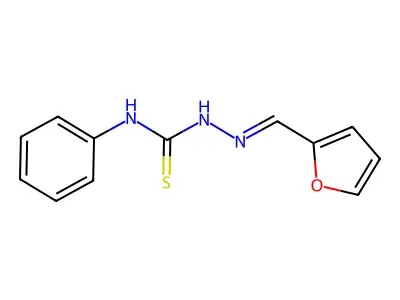2-Furaldehyde, 4-phenylthiosemicarbazone structure