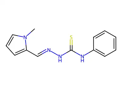 1-[(1-Methylpyrrol-2-yl)methylideneamino]-3-phenylthiourea structure