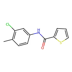 N-(3-氯-4-甲基苯基)噻吩-2-甲酰胺 structure