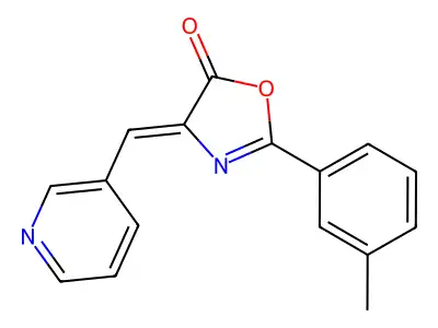 4-(Pyridin-3-ylmethylene)-2-(m-tolyl)oxazol-5(4H)-one structure