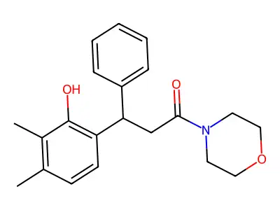 3-(2-Hydroxy-3,4-dimethylphenyl)-1-morpholin-4-yl-3-phenylpropan-1-one structure