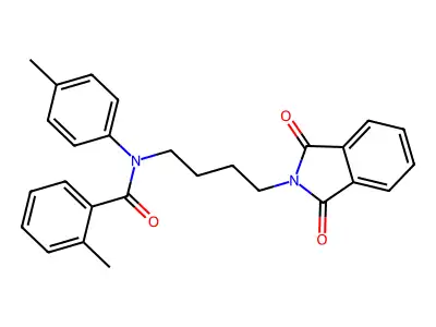 N-(4-(1,3-dioxoisoindolin-2-yl)butyl)-2-methyl-N-(p-tolyl)benzamide structure