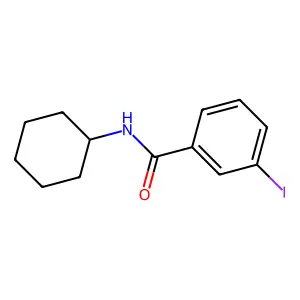 N-cyclohexyl-3-iodobenzamide structure