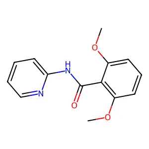 2,6-dimethoxy-N-pyridin-2-ylbenzamide structure