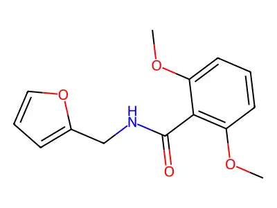 N-(2-furylmethyl)-2,6-dimethoxybenzamide structure