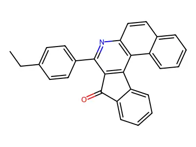 8-(4-ethylphenyl)-9H-benzo[f]indeno[2,1-c]quinolin-9-one structure