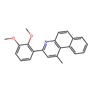 3-(2,3-Dimethoxyphenyl)-1-methylbenzo[f]quinoline structure