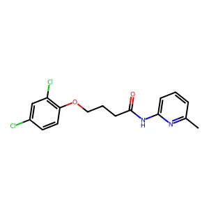 4-(2,4-dichlorophenoxy)-N-(6-methylpyridin-2-yl)butanamide structure
