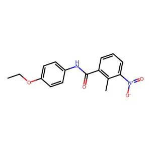 N-(4-ethoxyphenyl)-2-methyl-3-nitrobenzamide structure