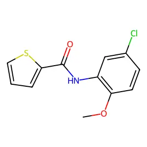 N-(5-chloro-2-methoxyphenyl)thiophene-2-carboxamide structure