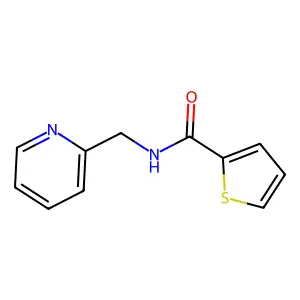 N-(pyridin-2-ylmethyl)thiophene-2-carboxamide structure