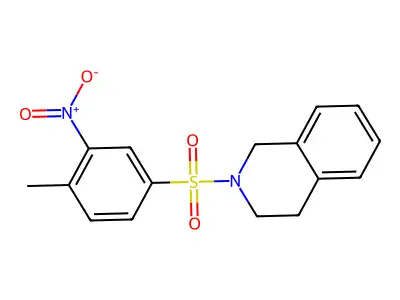 2-[(4-Methyl-3-nitrophenyl)sulfonyl]-1,2,3,4-tetrahydroisoquinoline structure