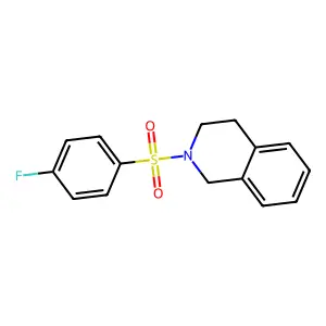 2-[(4-Fluorophenyl)sulfonyl]-1,2,3,4-tetrahydroisoquinoline structure