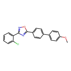 3-(2-Chlorophenyl)-5-[4-(4-methoxyphenyl)phenyl]-1,2,4-oxadiazole structure