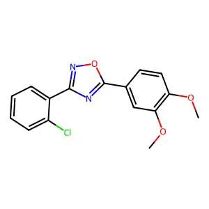 3-(2-Chlorophenyl)-5-(3,4-dimethoxyphenyl)-1,2,4-oxadiazole structure