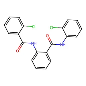 2-[(2-chlorobenzoyl)amino]-N-(2-chlorophenyl)benzamide structure