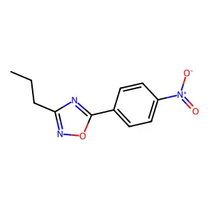 5-(4-Nitrophenyl)-3-propyl-1,2,4-oxadiazole structure