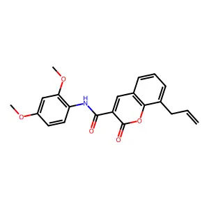 N-(2,4-dimethoxyphenyl)-2-oxo-8-(prop-2-en-1-yl)-2H-chromene-3-carboxamide structure