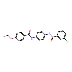 3-chloro-N-[4-[(4-ethoxybenzoyl)amino]phenyl]benzamide structure
