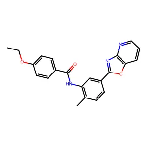 4-ethoxy-N-[2-methyl-5-([1,3]oxazolo[4,5-b]pyridin-2-yl)phenyl]benzamide structure