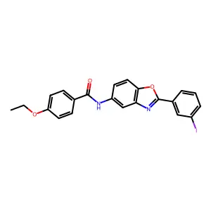 4-ethoxy-N-[2-(3-iodophenyl)-1,3-benzoxazol-5-yl]benzamide structure