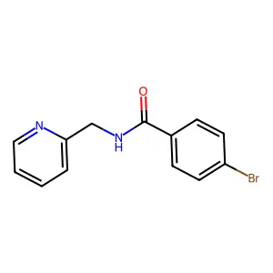 4-bromo-N-(pyridin-2-ylmethyl)benzamide structure