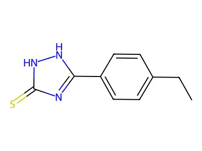 5-(4-ethylphenyl)-4H-1,2,4-triazole-3-thiol structure