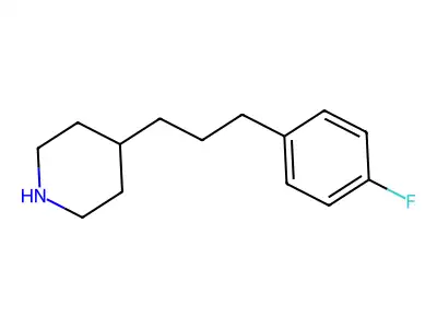 4-[3-(4-Fluorophenyl)propyl]piperidine structure