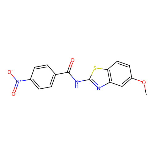N-(5-methoxy-1,3-benzothiazol-2-yl)-4-nitrobenzamide structure