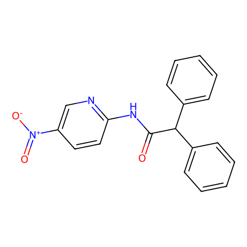 N-(5-nitropyridin-2-yl)-2,2-diphenylacetamide structure