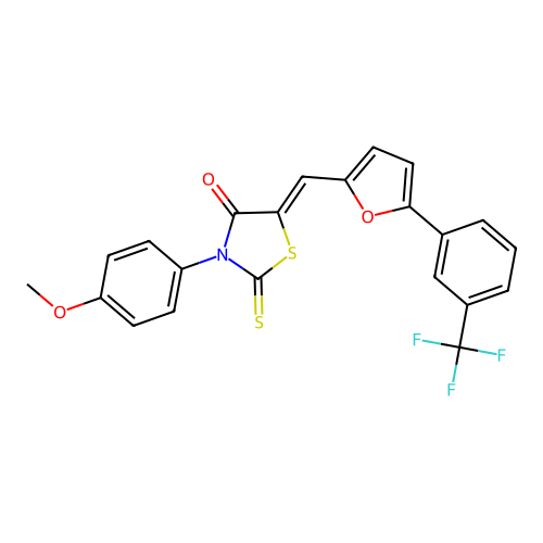 Rhodanine-furan analogue 1 structure