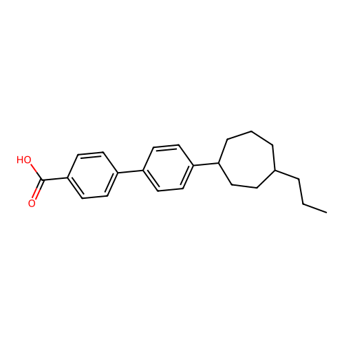 4'-(4-Propylcycloheptyl)-[1,1'-biphenyl]-4-carboxylic acid structure