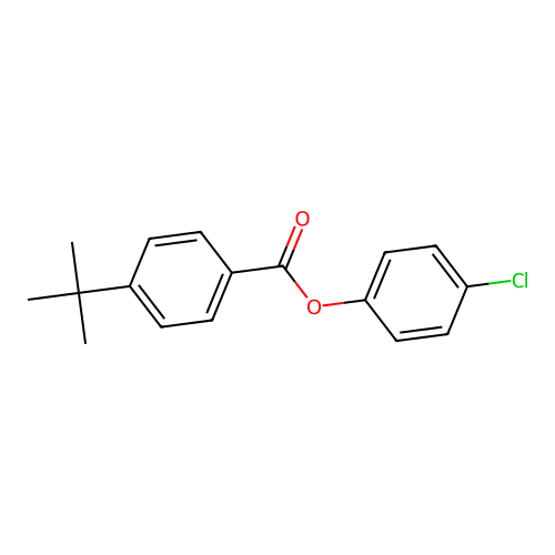 4-Chlorophenyl 4-tert-butylbenzoate structure