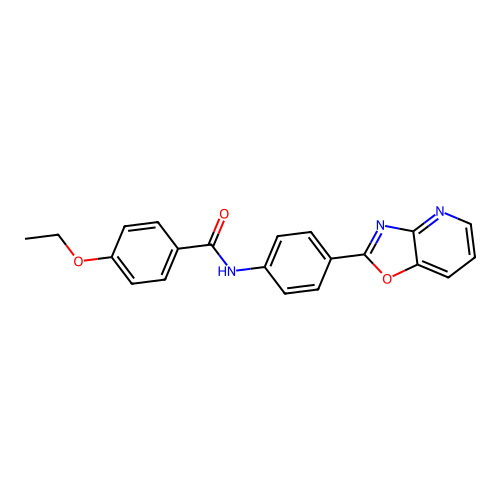 4-ethoxy-N-[4-([1,3]oxazolo[4,5-b]pyridin-2-yl)phenyl]benzamide structure