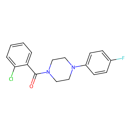 1-(2-Chlorobenzoyl)-4-(4-fluorophenyl)piperazine structure