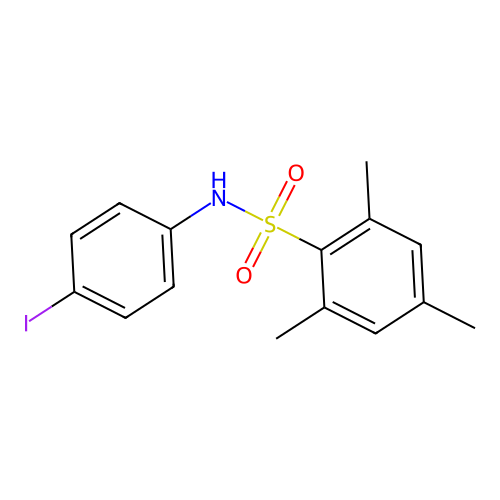 N-(2,4,6-Trimethylphenyl)sulfonyl(4-iodo)aniline structure