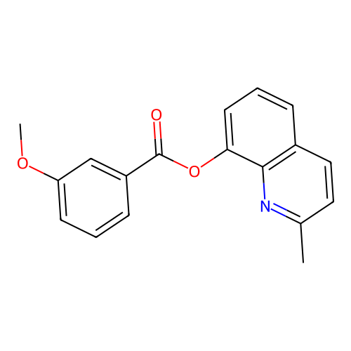 2-Methyl-8-quinolinyl 3-methoxybenzoate structure