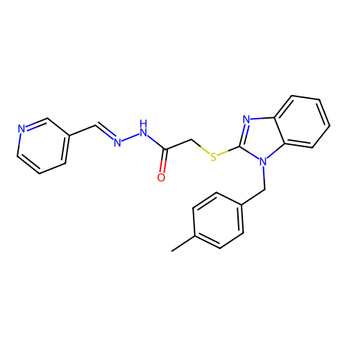 C23H21N5OS structure
