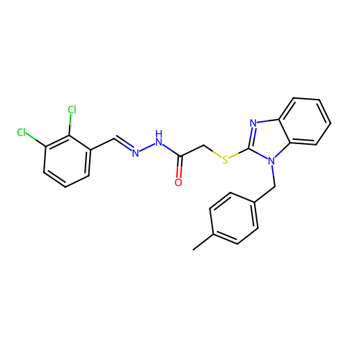 C24H20Cl2N4OS structure
