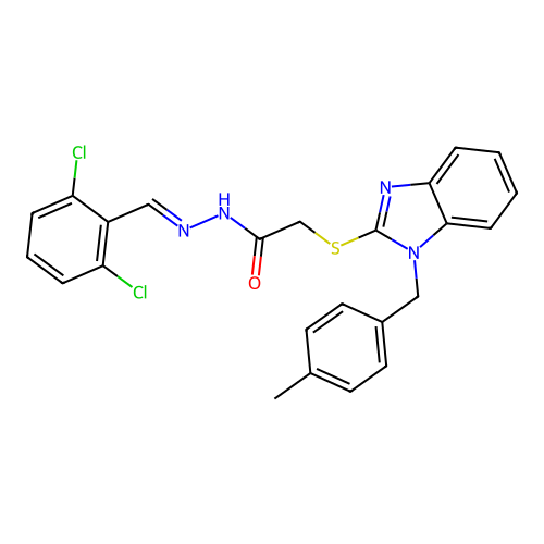 C24H20Cl2N4OS structure