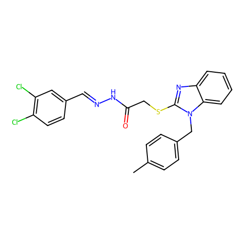 C24H20Cl2N4OS structure