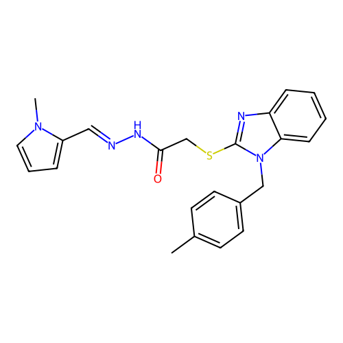 C23H23N5OS structure