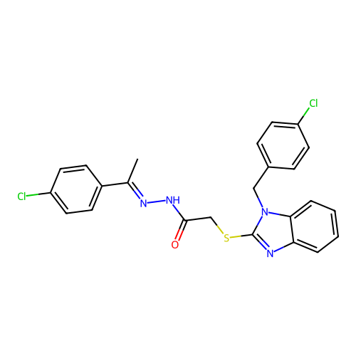 C24H20Cl2N4OS structure